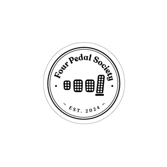 Four Pedal Society Die-Cut Sticker