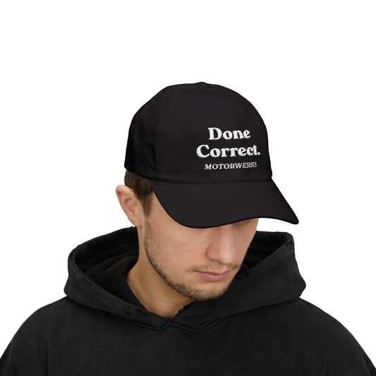 Done Correct. Dad Hat